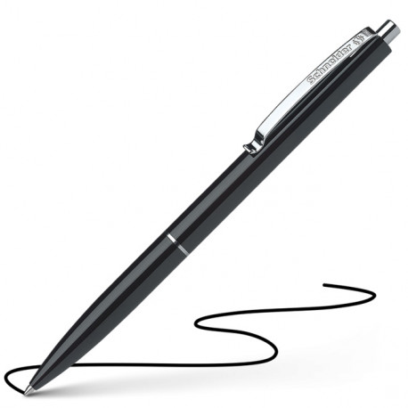 STYLO NOIR BILLE INFALSIFIABLE RÉTRACTABLE POINTE FINE