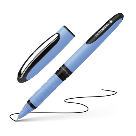 STYLO ROLLER POINTE METAL AIGUILLE CAP OFF ONE HYBRID N NOIR SCHNEIDER 183501