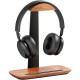 SUPPORT  CASQUE  ALU ET BOIS ALBA RECYCLABLE ALBA H21,5 H26 P11 CM