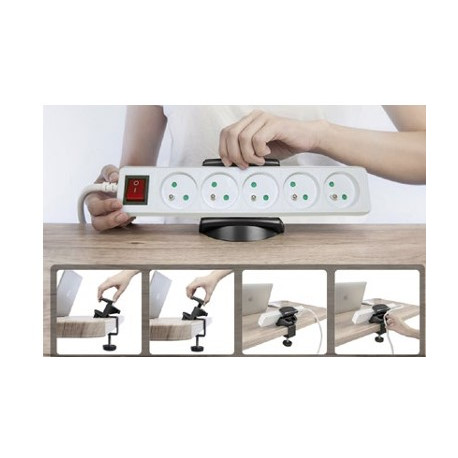 SUPPORT DE TABLE POUR MULTIPRISE / PINCE ETAU P/ PLATEAU JUSQU A 40MM