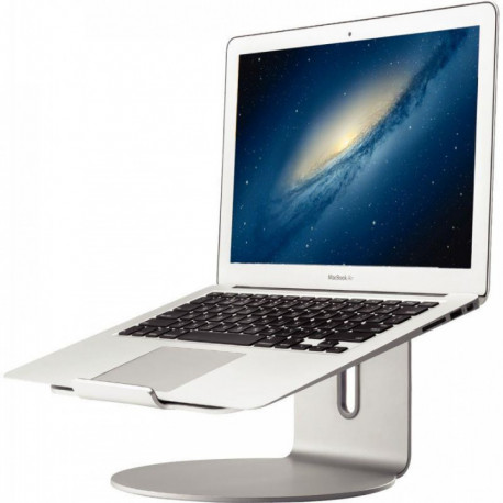 SUPPORT ORDINATEUR PC PORTABLE 11A17"BASE ROTATIVE (360°) L24xép2,3xH13,5cmRANGEMENT CLAVIER SOUS L'ECRAN ALBA MOVE UP 