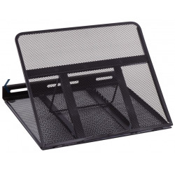 SUPPORT ORDINATEUR PC PORTABLE MESH NOIR 7 INCLINAISONS L33XP28.5XH3.8 98 % RECYCLE