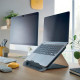 SUPPORT PC ORDINATEUR PORTABLE RÉGLABLE 13 au 17"ERGO COSY GRIS 4 hauteurs : 16,2, 17,6, 18,8 et 19,5 cm. 80% recycleDIN 26800 E