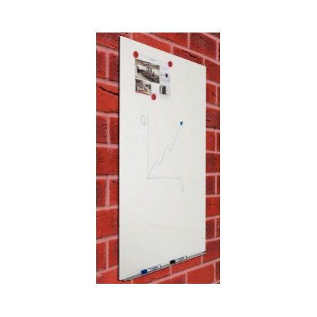 TABLEAU BLANC MAGNÉTIQUE LAQUE  SANS CADRE SKIN 150X100CM