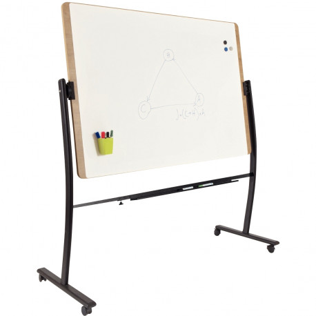TABLEAU BLANC ROTATIF 100X140CM NATURAL