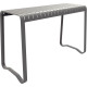 TABLE HAUTE VERANO GRIS L61 XP 71 X H106 CM Mobilier extérieur entièrement 100% aluminium, durable et élégant, léger et résistan