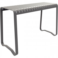 TABLE HAUTE VERANO GRIS L61 XP 71 X H106 CM Mobilier extérieur entièrement 100% aluminium, durable et élégant, léger et résistan