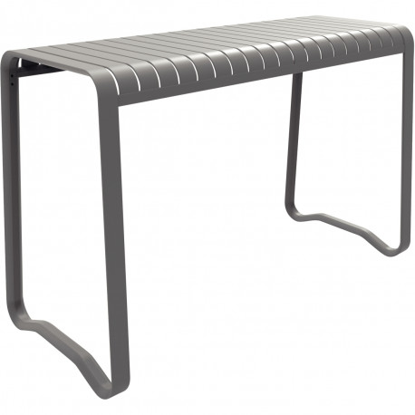 TABLE HAUTE VERANO GRIS L61 XP 71 X H106 CM Mobilier extérieur entièrement 100% aluminium, durable et élégant, léger et résistan