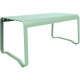 TABLE RECTANGULAIRE 4 PLACES VERANO VERT MENTHE L 161 XP84 XH75 CM Mobilier extérieur entièrement 100% aluminium, durable et élé