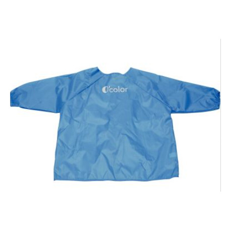 TABLIER A MANCHES ENFANT 4-6 ANS BLEU