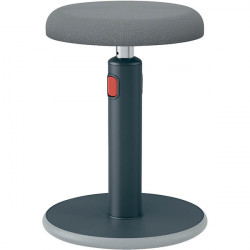TABOURET ASSIS/DEBOUT ERGO GRIS FONCÉ DE 46A 79 CM P/MAX10KG RECYCLABLE LEITZ DIN26800 ISO15537