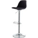 TABOURET Bobba NOIR LOT2 Pivotant jusqu’à 360 degré, piètement réglable en hauteur, grande stabilité grâce à la base en acier ch