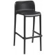 TABOURET HAUT En polypropylène gris anthracite  Usage intérieur / extérieur  Protection UV8  Empilable