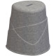 TABOURET RDVNIMBO GRIS ECOLOGIQUE STRUCT.SOLIDE POINEE INTEGREE EMPILABLE 100 % RECYCLE RECYCLABLE AGEC H46 X l45 DIAM 30CM P/12