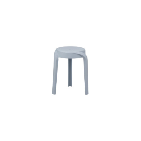 TABOURET TWIST BLEU CLAIR 3 PIEDS EMPILABLE HT 45CM GAR 2 ANS - A COMMANDER PAR 2