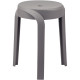 TABOURET TWIST GRIS 3PIEDS EMPILABLE HT 45CM AUTRES COLORIS GAR 2 ANS