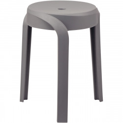 TABOURET TWIST GRIS 3PIEDS EMPILABLE HT 45CM AUTRES COLORIS GAR 2 ANS