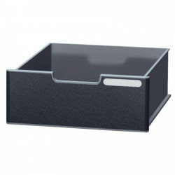 TIROIR NOIR/GRIS MODULODOC AVEC FRONTON NOIR JUMBO ECOBLACK ANGE BLEU LE