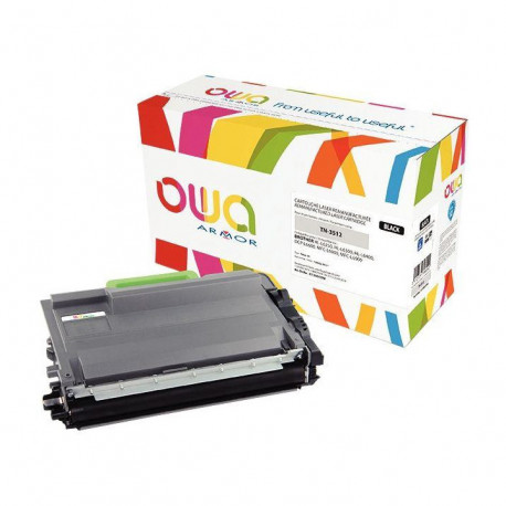 TN3512 OWA ARMOR TONER NOIR P/BROTHER 12000 PAGES POUR SERIE L6XXX ARMOR K15965OW