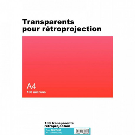 TRANSPARENT ECRIT A4 100M ABBTE100