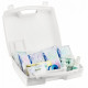 TROUSSE PHARAMACIE VALISETTE CARTONS RECYCLABLE  DE SECOURS EN POLYPROPYLÈNE 10/12 PERSONNES FARMOR FAB France L47 XK27 P11CM