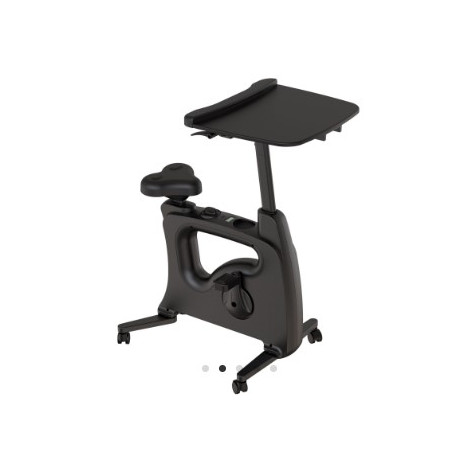 VELO DE BUREAU STATION DE TRAVAIL ERGONOMIQUE MOBILE ET SILENCIEUX COULEUR NOIR