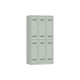 VESTIAIRE D'ATELIER 3 COLONNES 6 CASES INDUSTRIE PROPRE L90CM GRIS