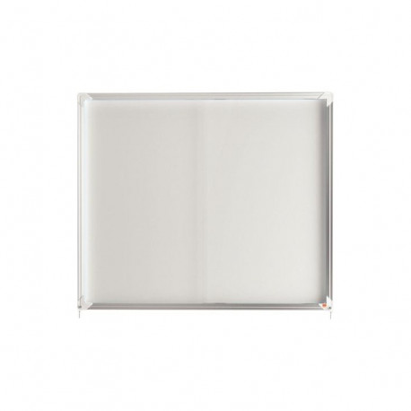 VITRINE D'AFFICHAGE INTÉRIEUR PORTES COULISSANTES PREMIUM PLUS FOND MÉTAL 27 FEUILLES- L207 H100