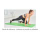 TAPIS DE SOL SPORT FITNESS EP 15MM L1830Xl610 NOIR  