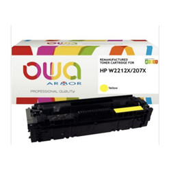207X W2212X JAUNE TONER HC  P/HP OWA  3150 PAGES 