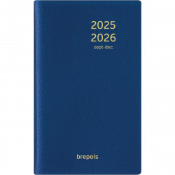 AGENDA DE POCHE INTERPLAN  9X16CM ASSORTI 16 mois Septembre à Décembre 1 semaine sur 2 pages