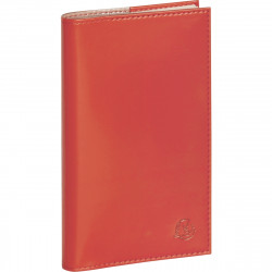 AGENDA DE POCHE VÉRONE 9X16CM FRAMBOISE 16 mois de septembre à décembre. La semaine sur 2 pages