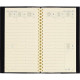 AGENDA DE POCHE VÉRONE 9X16CM NOIR 16 mois de septembre à décembre. La semaine sur 2 pages