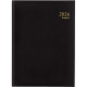 AGENDA JOURNALIER EURO 14,8X21CM NOIR 12 mois de Janvier à Décembre. 1 jour par page