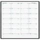 AGENDA QUINZAINIER SL17 ASSORTI 9x17.5cm. 12 mois Janvier à Décembre. La semaine sur 1 page