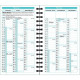 AGENDA SEMAINIER  9X16CM DÉBORDÉE 12 mois de Janvier à Décembre. La semaine sur 2 pages