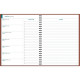 AGENDA SEMAINIER AMÉLIE 21X27CM TERRACOTTA 12 mois de janvier à décembre. La semaine sur 1 page