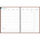 AGENDA SEMAINIER AMÉLIE 21X27CM TERRACOTTA 12 mois de janvier à décembre. La semaine sur 1 page