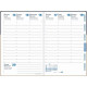 AGENDA SEMAINIER ARRAKIS 10X15CM MARINE 13 mois, de Décembre à Décembre La semaine sur 2 pages