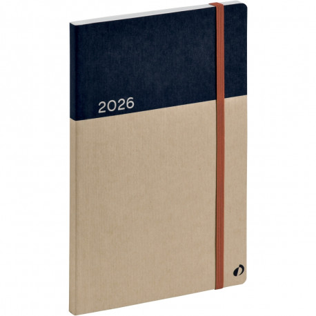 AGENDA SEMAINIER ARRAKIS 16X24CM MARINE 13 mois, de Décembre à Décembre La semaine sur 2 pages