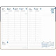 AGENDA SEMAINIER ARRAKIS 16X24CM MARINE 13 mois, de Décembre à Décembre La semaine sur 2 pages
