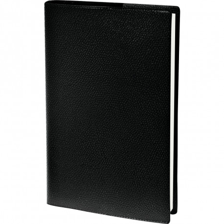 AGENDA SEMAINIER EUREQUART PLASTIQUE NOIR 24x30cm. 13 mois de décembre à décembre