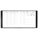 AGENDA SEMAINIER EXDI 16X16CM NOIR 12 mois janvier à décembre. La semaine sur 2 pages