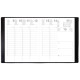 AGENDA SEMAINIER EXDI 21X27CM NOIR 12 mois Janvier à Décembre. La semaine sur 2 page