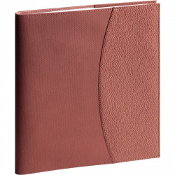 AGENDA SEMAINIER HORIZON 18X22,5CM TERRACOTTA 12 mois de Janvier à Décembre. La semaine sur 2 pages