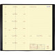 AGENDA SEMAINIER ITALNOTE 8,8X17CM NOIR 13 mois de Décembre à Décembre