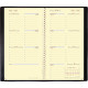 AGENDA SEMAINIER PLANORIZON 8,8X17CM NOIR 12 mois de mi décembre à décembre. La semaine sur 2 pages
