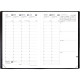 AGENDA SEMAINIER PROFESSIONNELS MINISTRE NOIR 16x24cm Décembre à Décembre