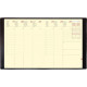 AGENDA SEMAINIER SILK PRÉSIDENT 21X27 NOIR 13 mois de décembre à décembre. La semaine sur 2 pages