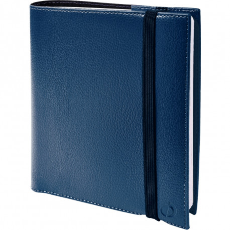 AGENDA SEMAINIER TIME&LIFE 16X16CM BLEU MÉTAL 13 mois de Décembre à Décembre. La semaine sur 2 pages